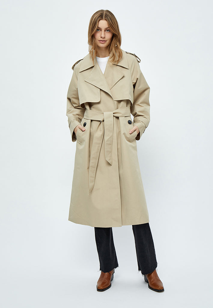 Minus MSAndrea Trenchcoat Coat 2105 Feather Gray