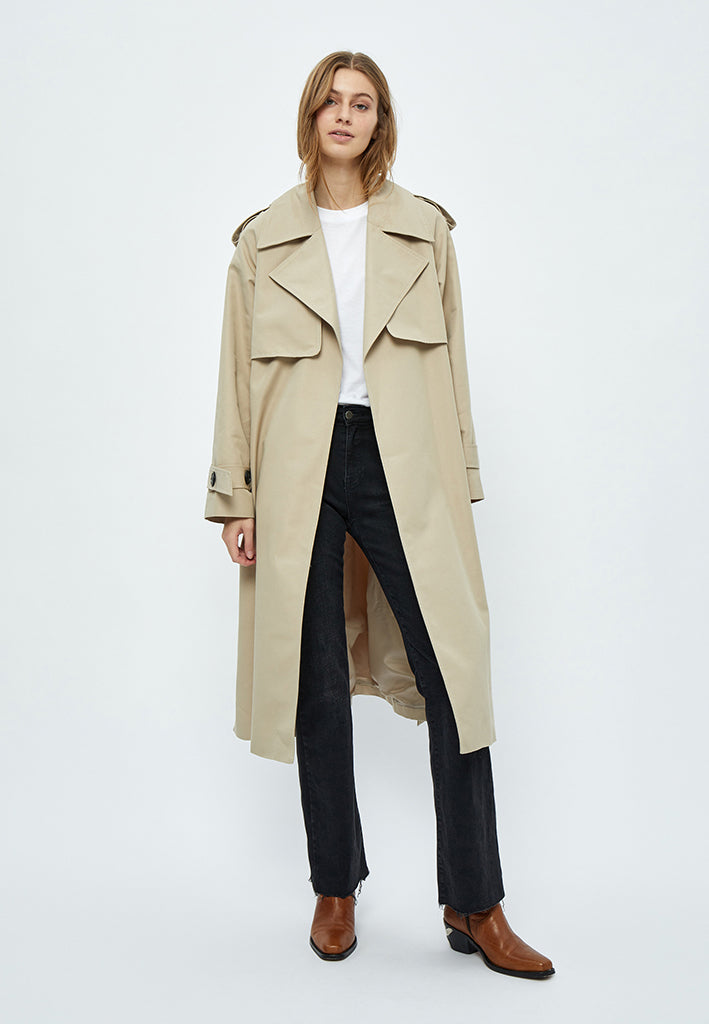 Minus MSAndrea Trenchcoat Coat 2105 Feather Gray