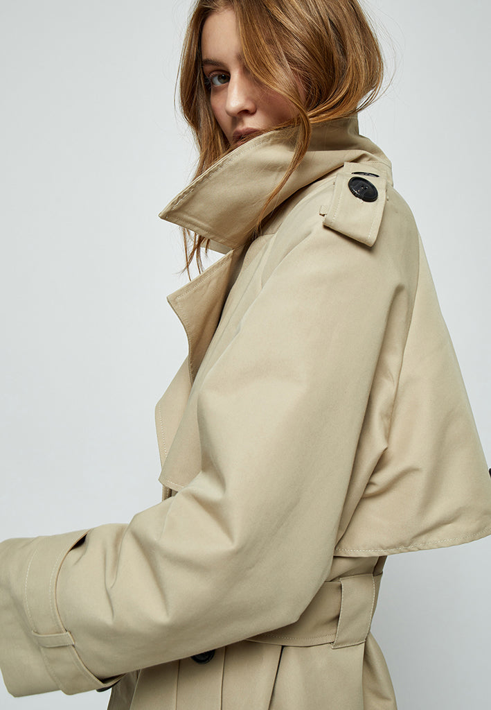 Minus MSAndrea Trenchcoat Coat 2105 Feather Gray