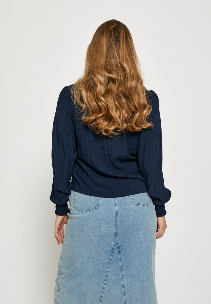 Minus MSAnine V-Neck Blouse Blouse 2994 Sky Captain