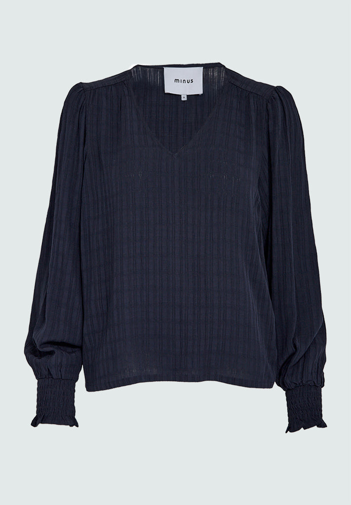 Minus MSAnine V-Neck Blouse Blouse 2994 Sky Captain