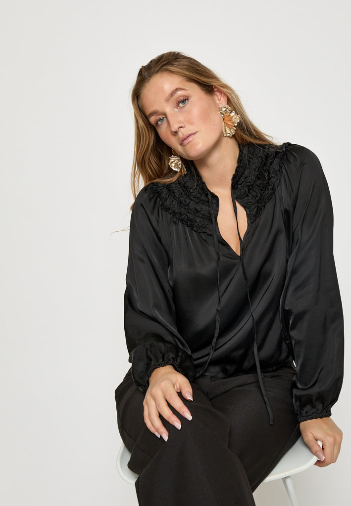 Minus MSAnnaSofie Blouse Blouse 100 Black