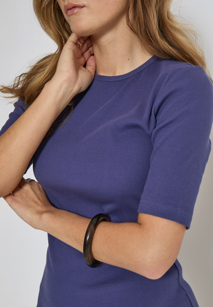 Minus MSAnnelise GOTS T-Shirt Dress Dress 7018 Skipper Blue
