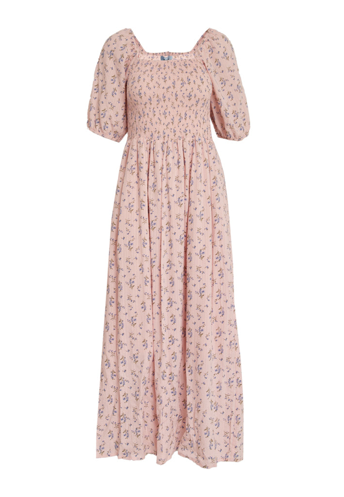 Minus MSAnni Midi Dress Dress 6029P Orchid Pink Print