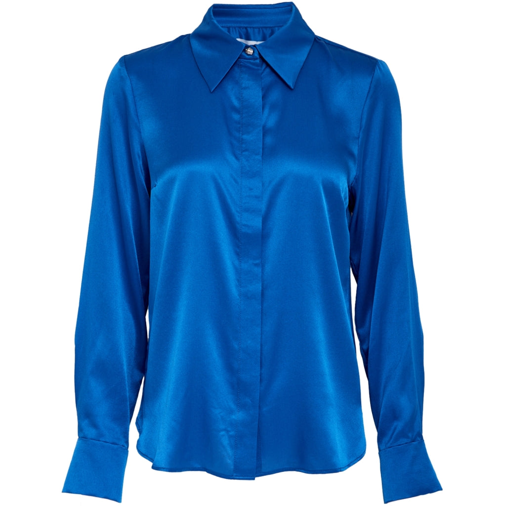Minus MSAnnie Silk Shirt Shirt 1537 DAPHNE BLUE