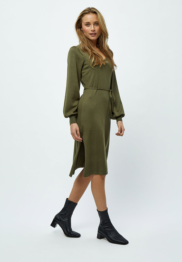Minus MSAstrid Knit Midi Dress Dress 3797 Ivy green