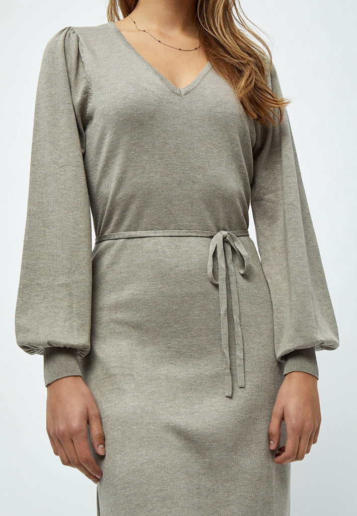 Minus MSAstrid Short Knit Dress Dress 399 Wood Smoke Melange