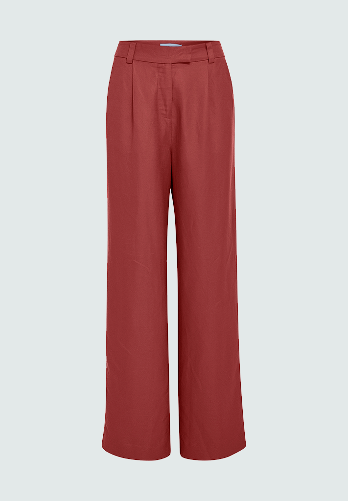 Minus MSAuguste HW Linen Pants Pant 6990 Barn Red