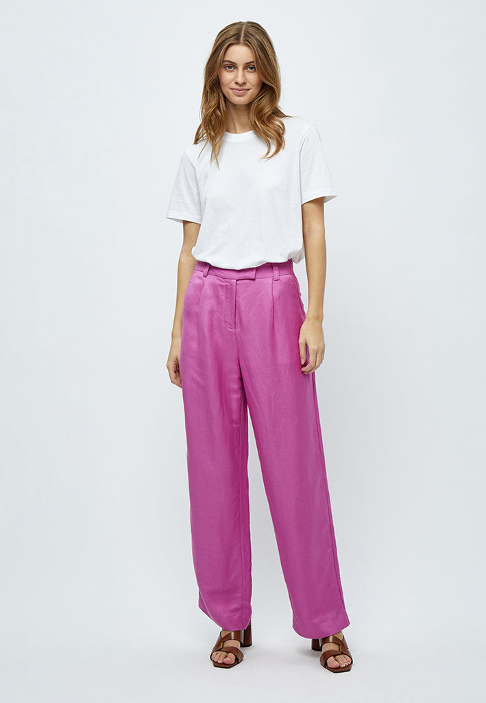 Minus MSAuguste HW Linen Pants Pant 7211 Super Pink