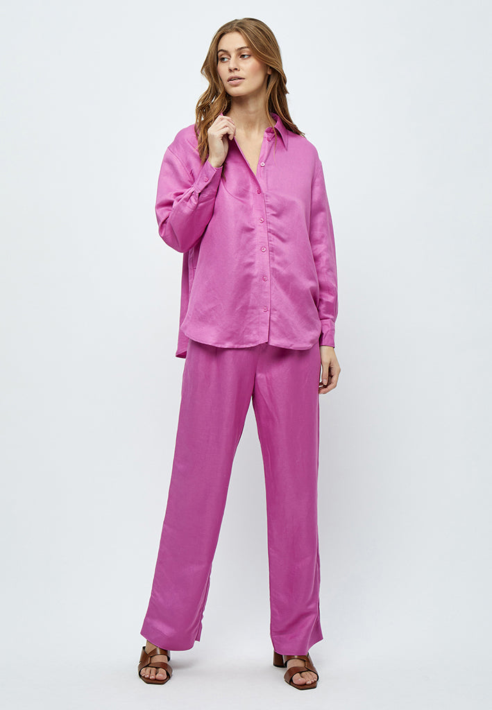 Minus MSAuguste HW Linen Pants Pant 7211 Super Pink