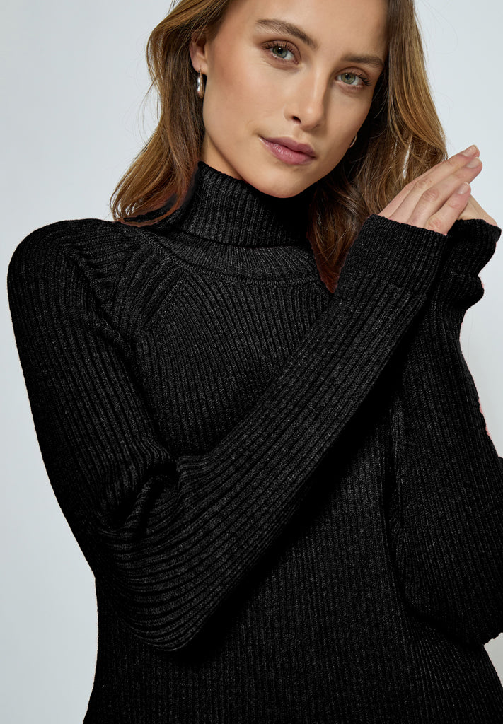 Minus MSAva Knit Turtleneck Pullover 100 Black