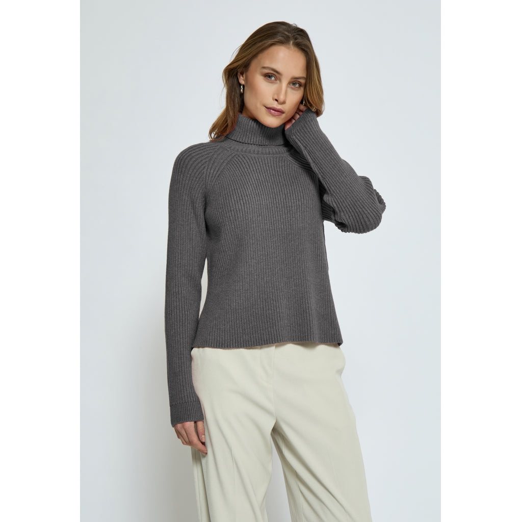Minus MSAva Knit Turtleneck Pullover 131 Light Grey