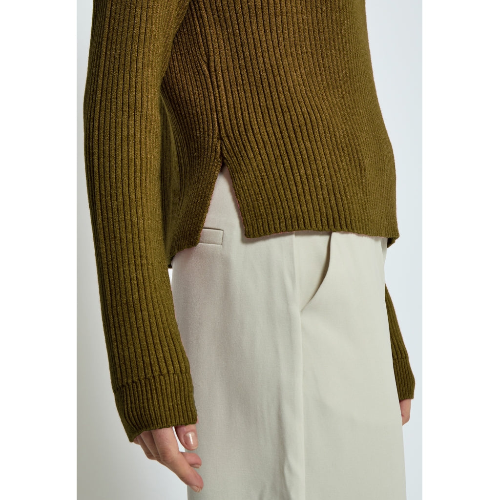 Minus MSAva Knit Turtleneck Pullover 444 Dark Olive