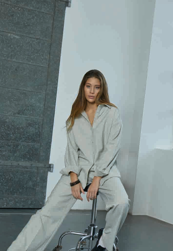 Minus MSAya Shirt Shirt 331M String Melange