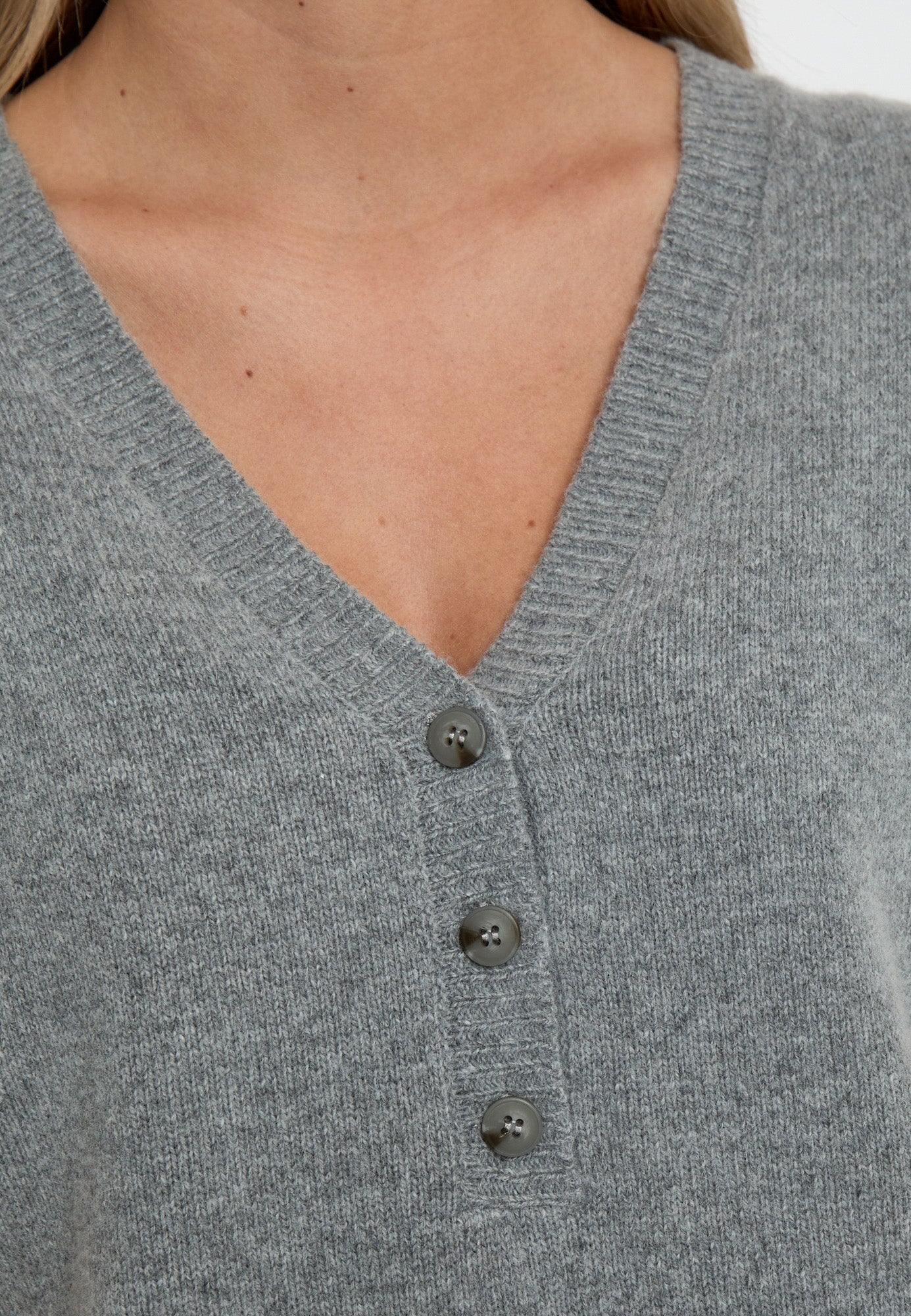 Minus MSBlake Knit Vest Vest 162M Frost Gray Melange