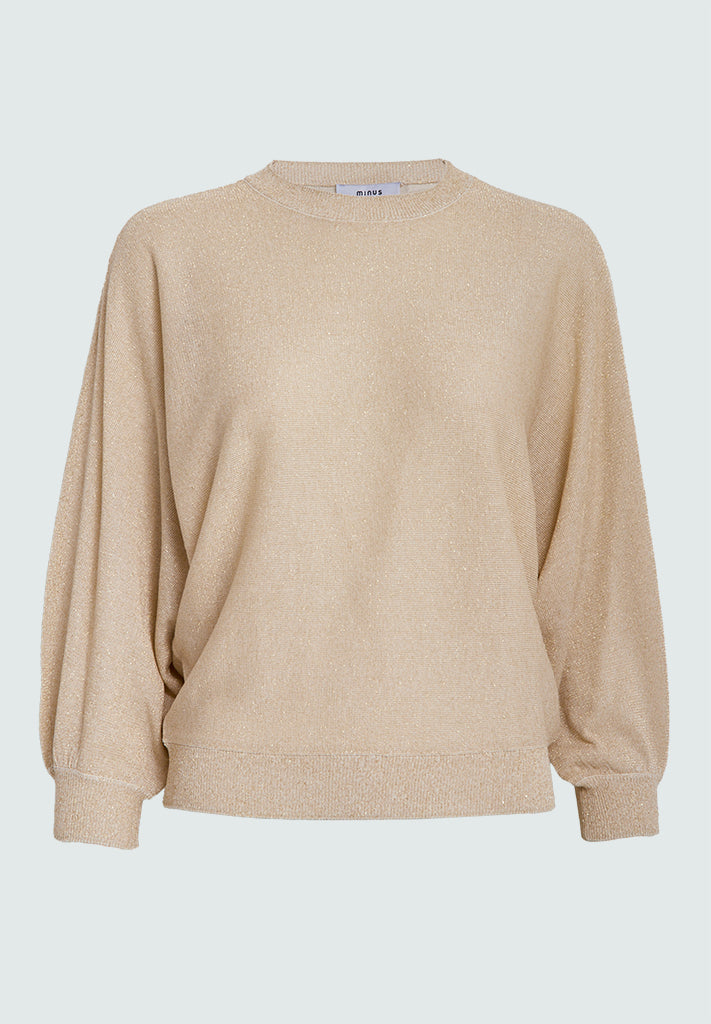 Minus MSCamelina Knit T-shirt Pullover 348MET Medal gold Metallic