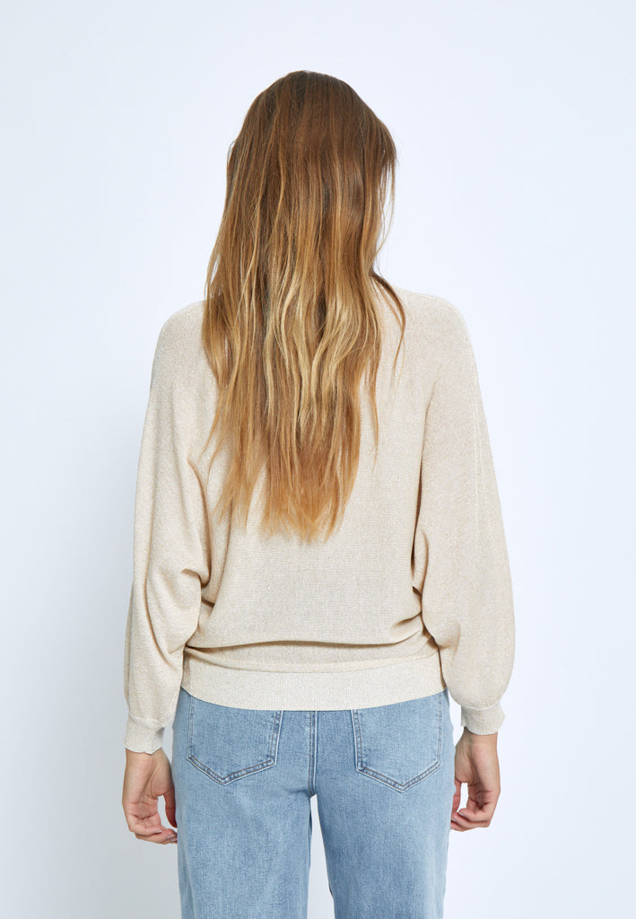 Minus MSCamelina Knit T-shirt Pullover 348MET Medal gold Metallic