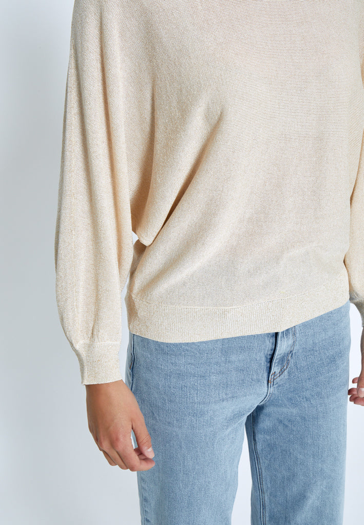 Minus MSCamelina Knit T-shirt Pullover 348MET Medal gold Metallic