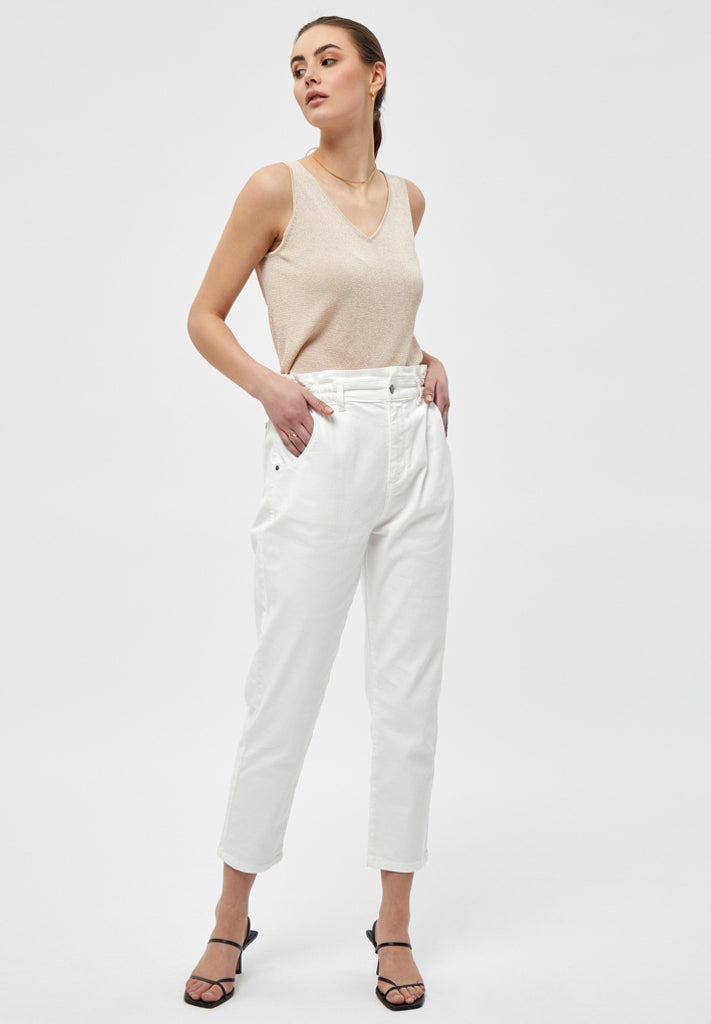 Minus MSCarli Knit Top Top 348L Medal Gold Metallic