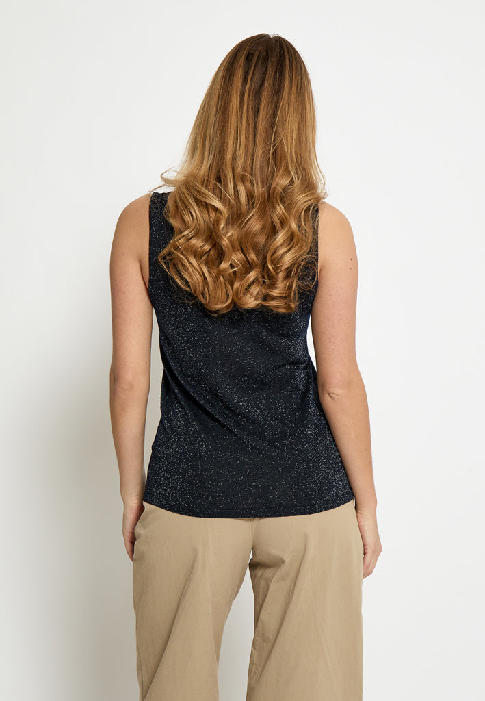 Minus MSCarli Knit Top Top 5270MET Black iris Metal.