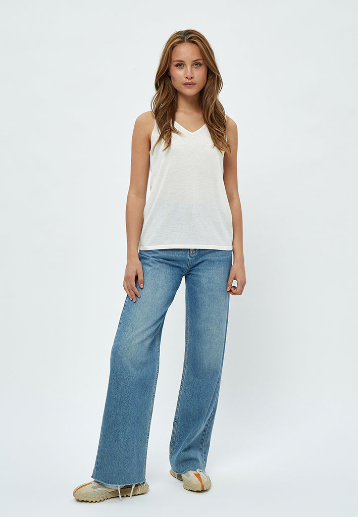 Minus MSCarli Knit Top Top 209L Broken White Lurex