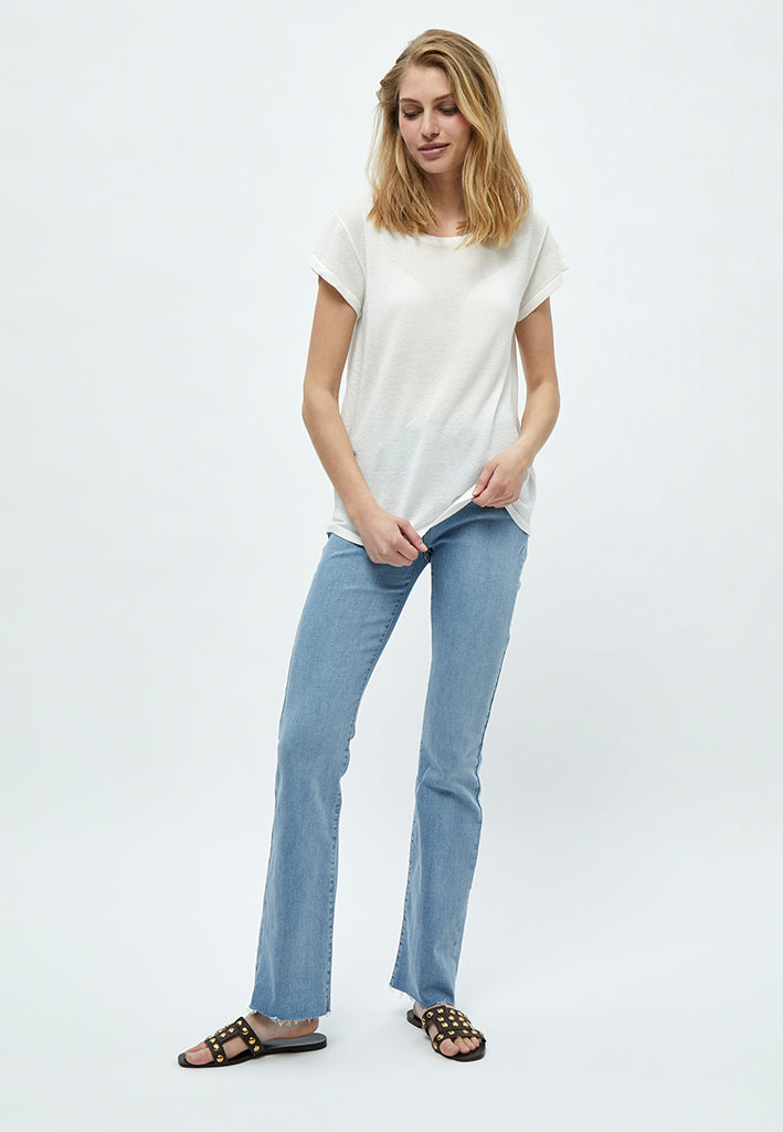 Minus MSCarlina Knit T-Shirt T-Shirt 209L Broken White Lurex