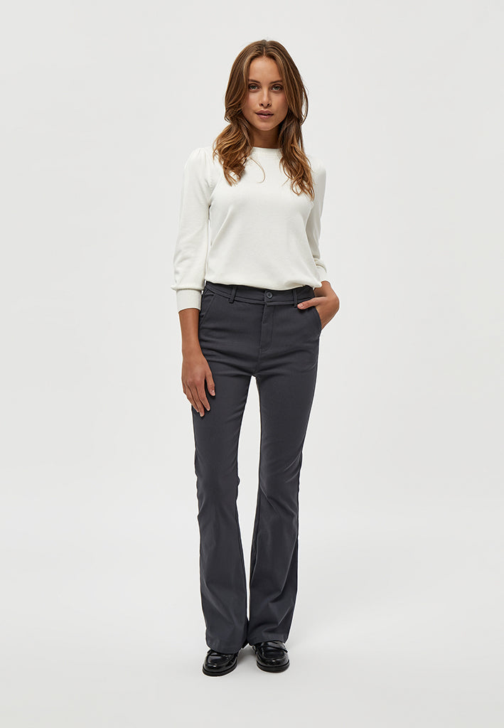 Minus MSCarma MW Flared Pants Pant 129 Dark Grey