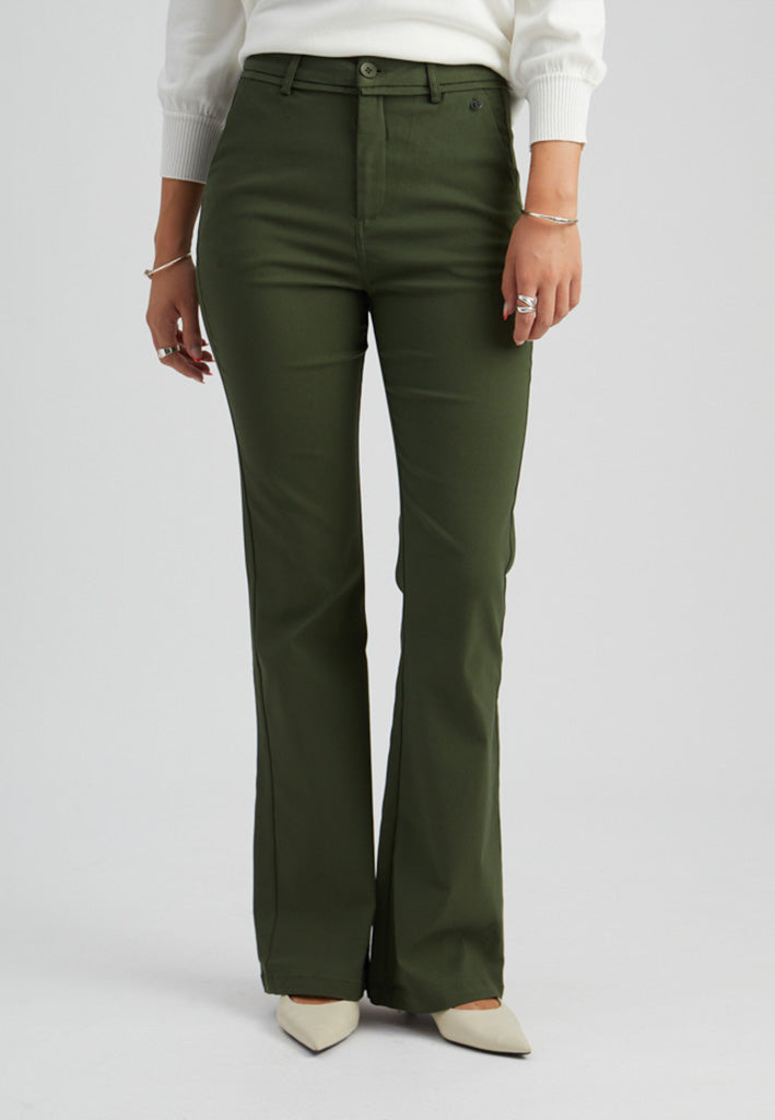 Minus MSCarma MW Flared Pants Pant 3835 Rifle Green