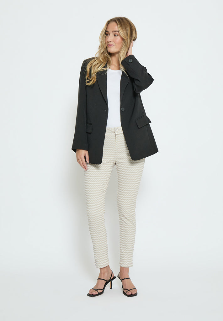 Minus MSCarma Striped 7/8 Pant Pant 0175S Light Birch Graphic ST