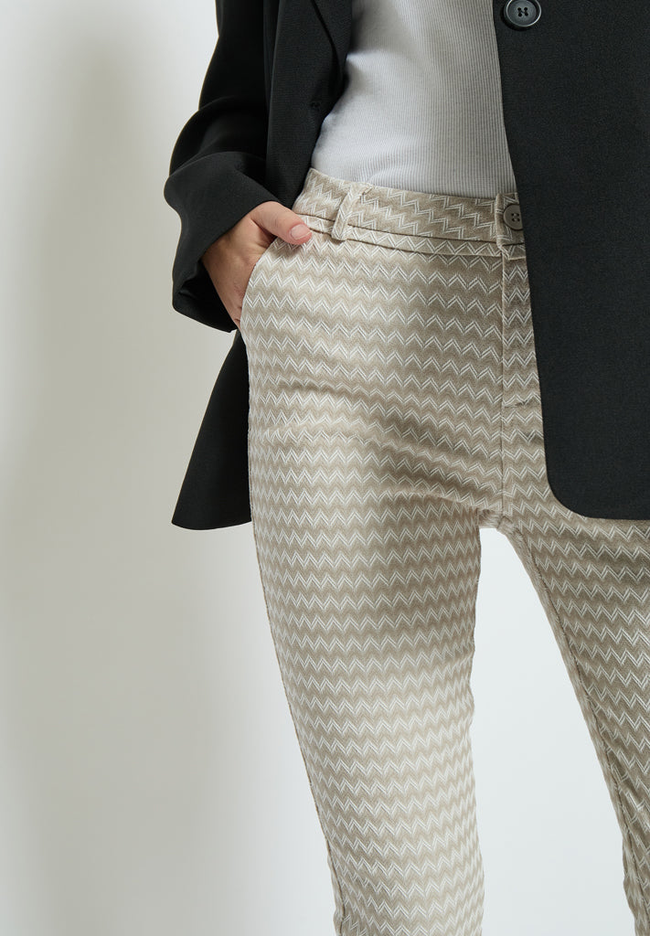 Minus MSCarma Striped 7/8 Pant Pant 0175S Light Birch Graphic ST