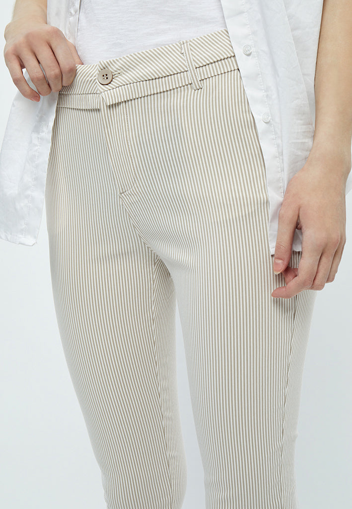 Minus MSCarma Striped 7/8 Pant Pant 0360S Nomad Sand Stripe