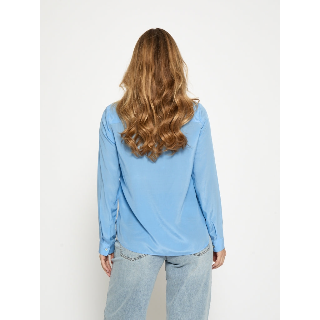 Minus MSCaty Silk Shirt Shirt 2284 Skyway Blue