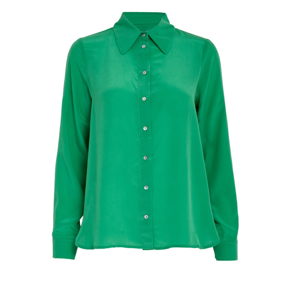 Minus MSCaty Silk Shirt Shirt 3032 Greenbriar