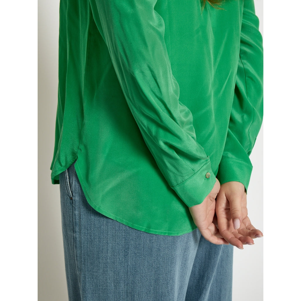 Minus MSCaty Silk Shirt Shirt 3032 Greenbriar