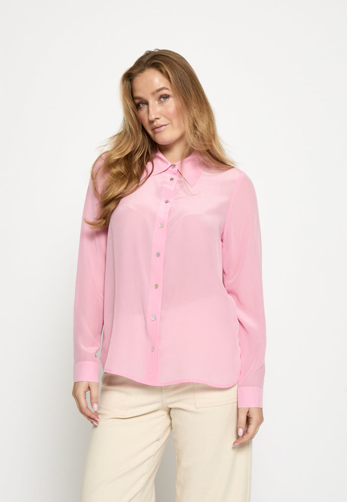 Minus MSCaty Silk Shirt Shirt 4019 Prism Pink