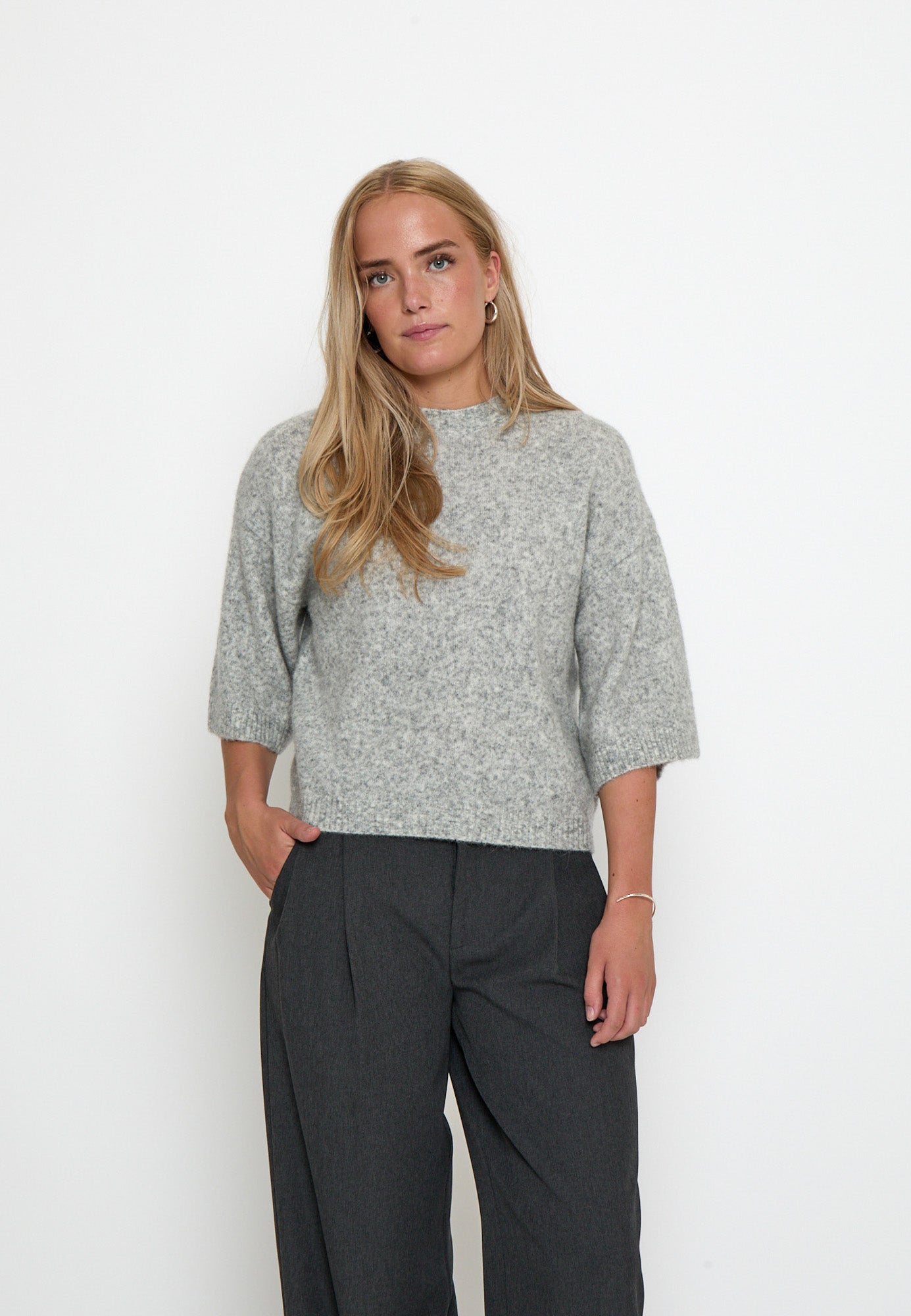 Minus MSCheryl Knit Pullover Pullover 162M Frost Gray Melange