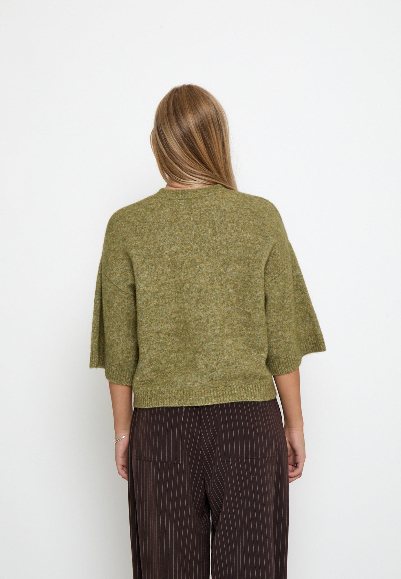 Minus MSCheryl Knit Pullover Pullover 449 Fir Green Melange