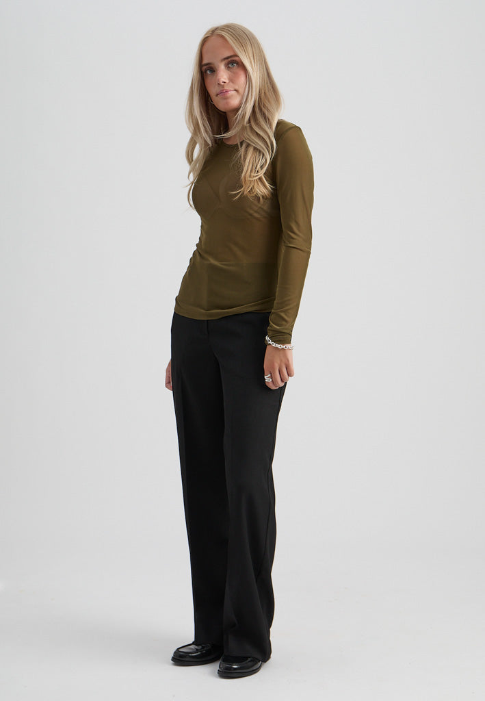 Minus MSDajana Long Sleeve Top Top 5168 Beech Green