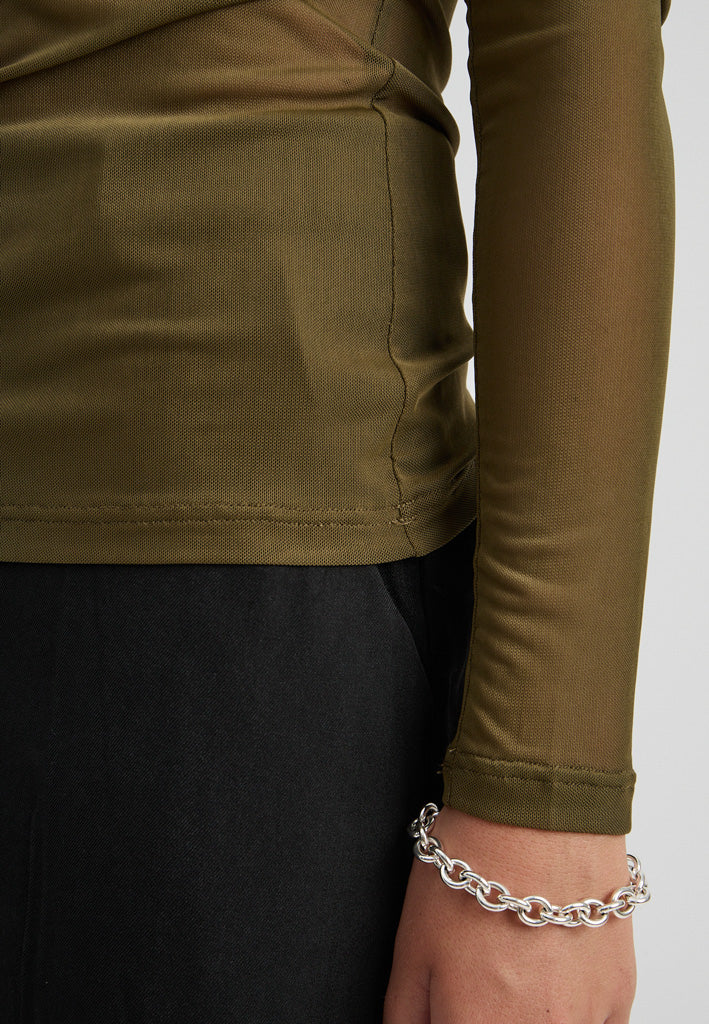 Minus MSDajana Long Sleeve Top Top 5168 Beech Green