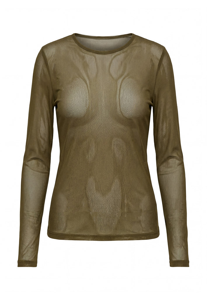 Minus MSDajana Long Sleeve Top Top 5168 Beech Green