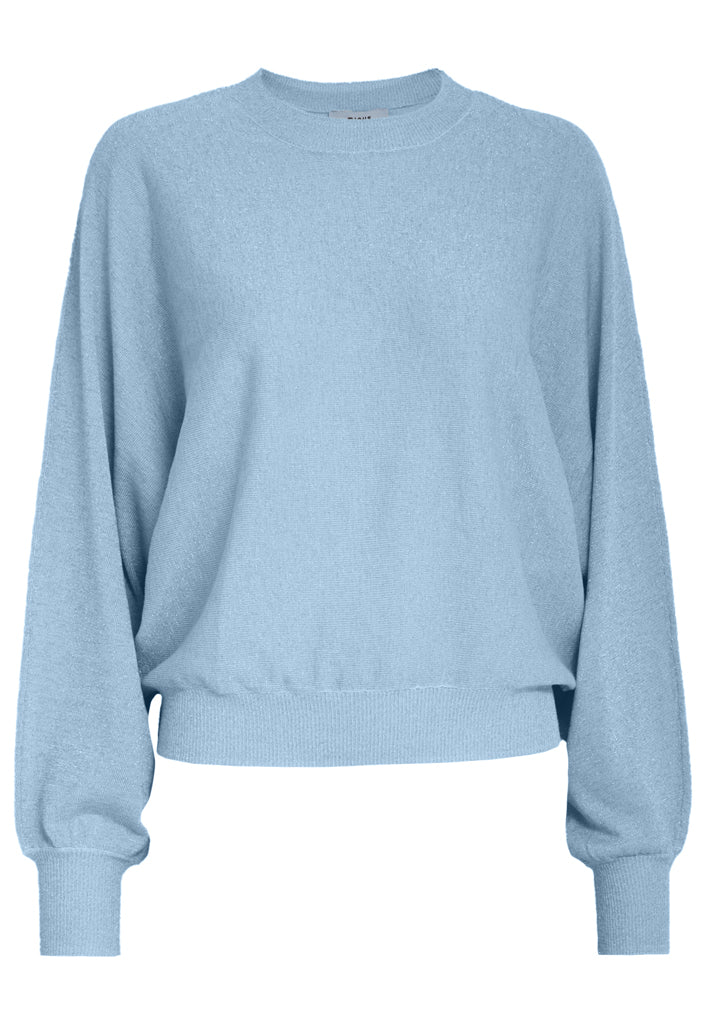 Minus MSDana Metallic Bat Sleeve Pullover Pullover 2284MET Skyway Blue Metal.
