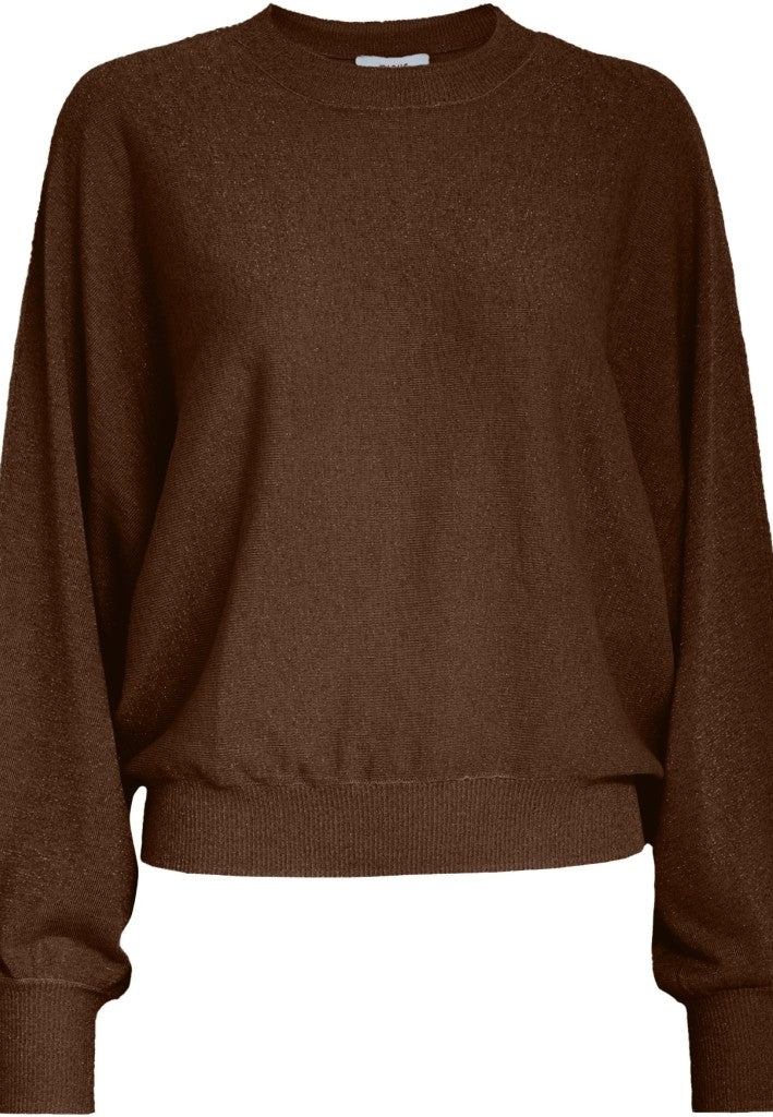 Minus MSDana Metallic Bat Sleeve Pullover Pullover 3681MET Tiramisu Metallic