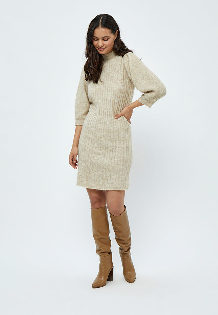 Minus MSDitta Knit Dress Dress 174 Oyster Grey Melange