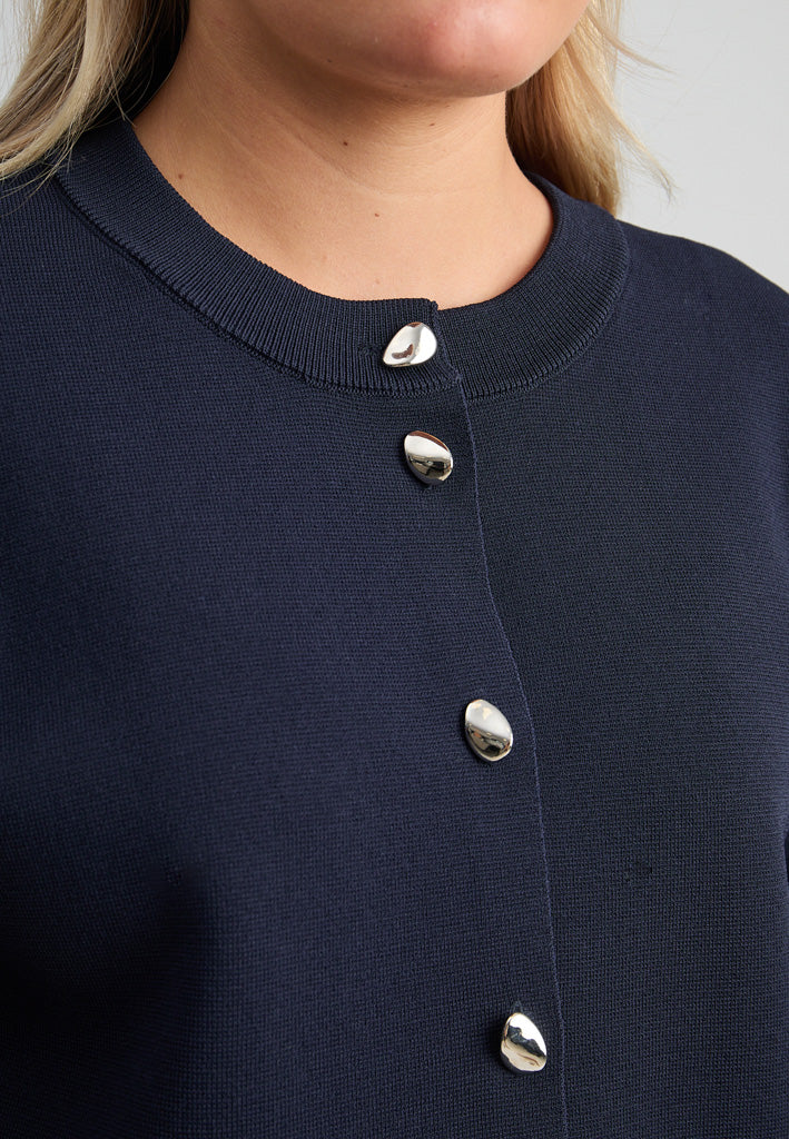 Minus MSElenora Knit Cardigan Cardigans 2994 Sky Captain