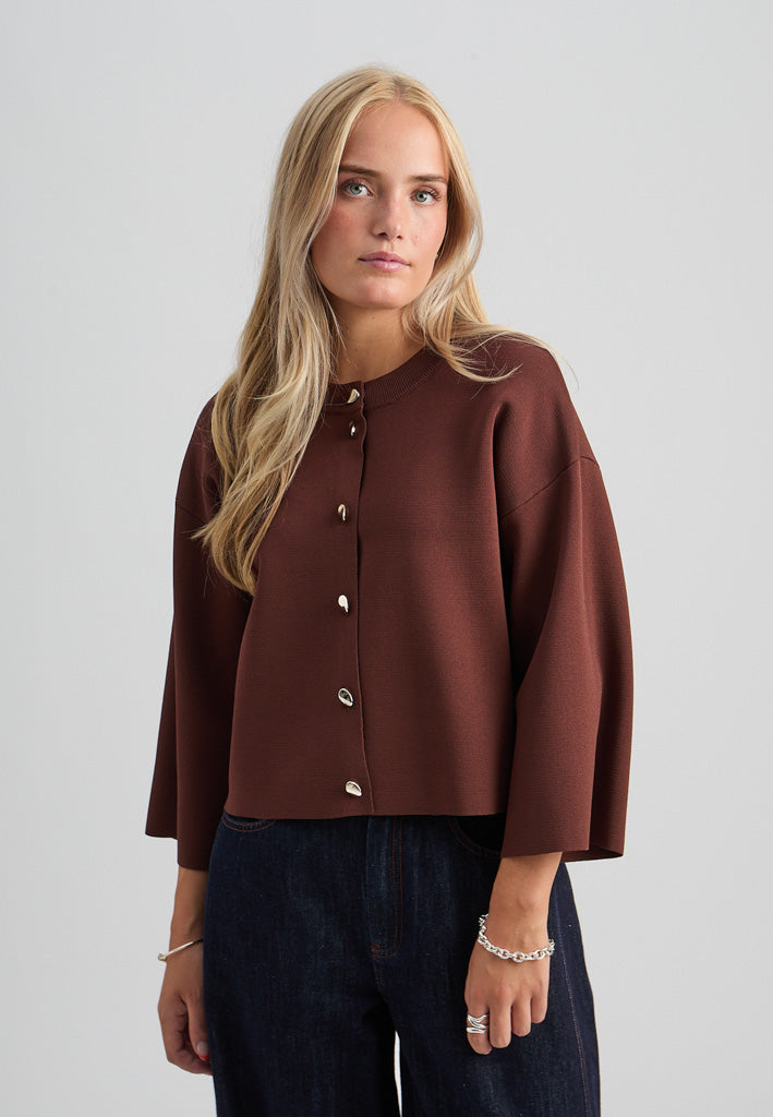Minus MSElenora Knit Cardigan Cardigans 3681 Tiramisu