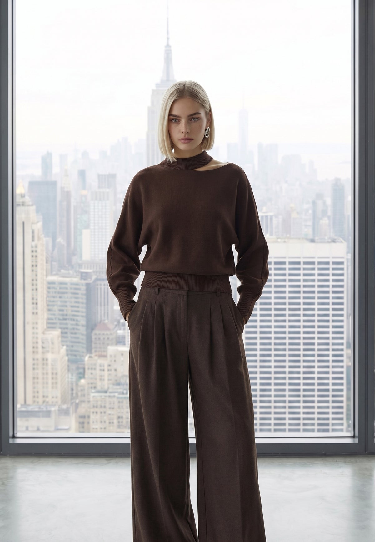 Minus MSElfrida RWS Knit Pullover Pullover 5618 Bracken Brown