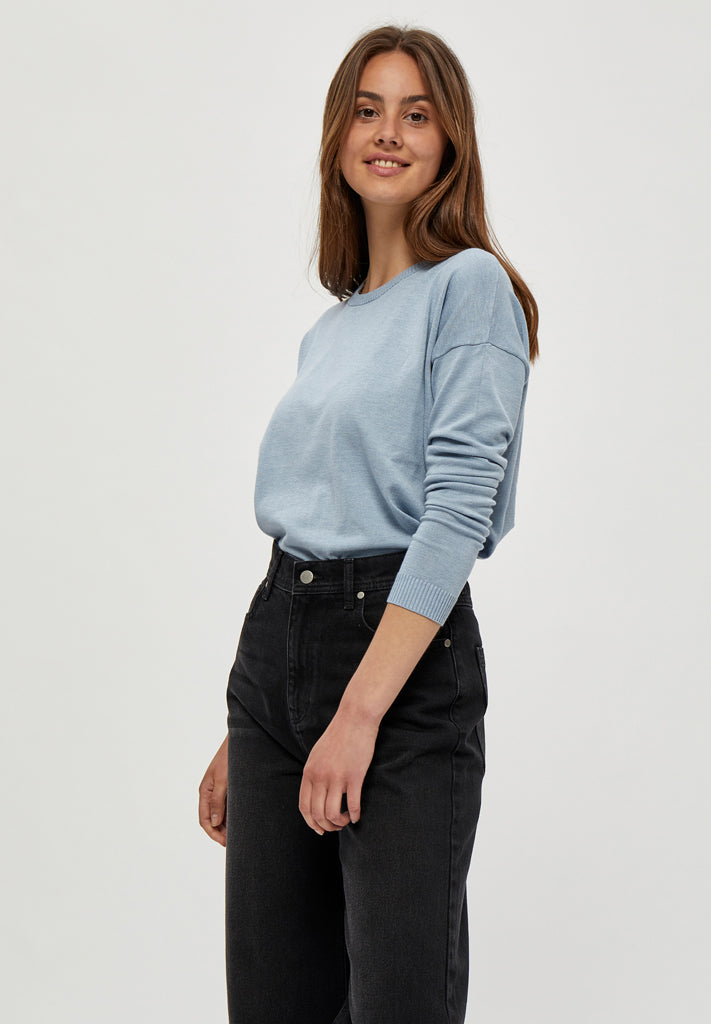 Minus MSElne Knit Pullover Pullover 500M Dusty Blue Melange