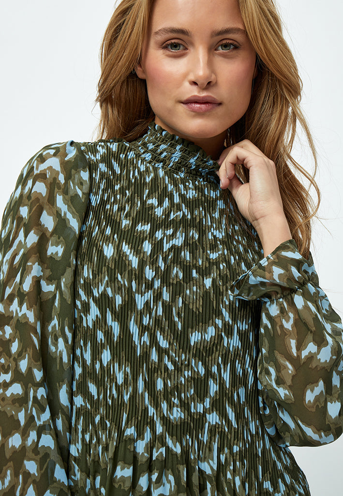 Minus MSEria Blouse Blouse 3797P Ivy Green Print