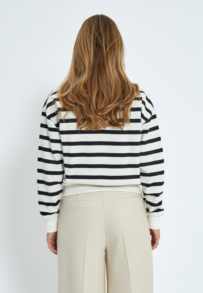 Minus MSEstella Sweat Sweatshirt 100S Black Striped