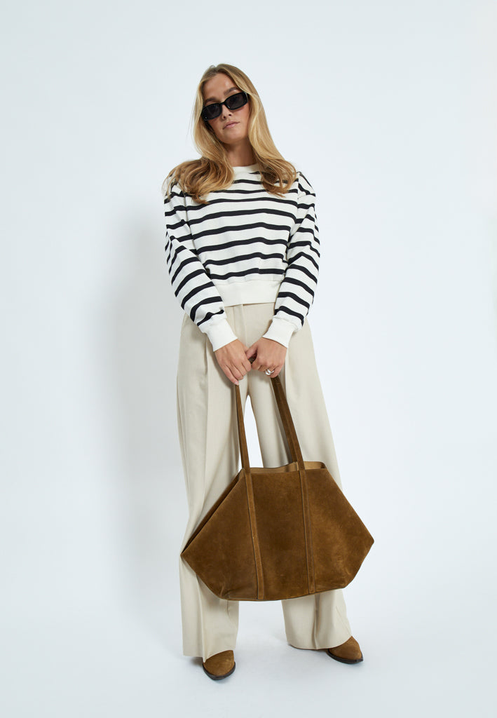 Minus MSEstella Sweat Sweatshirt 100S Black Striped